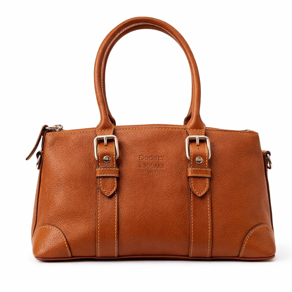 Dooney & Bourke Rich Brown Leather Satchel